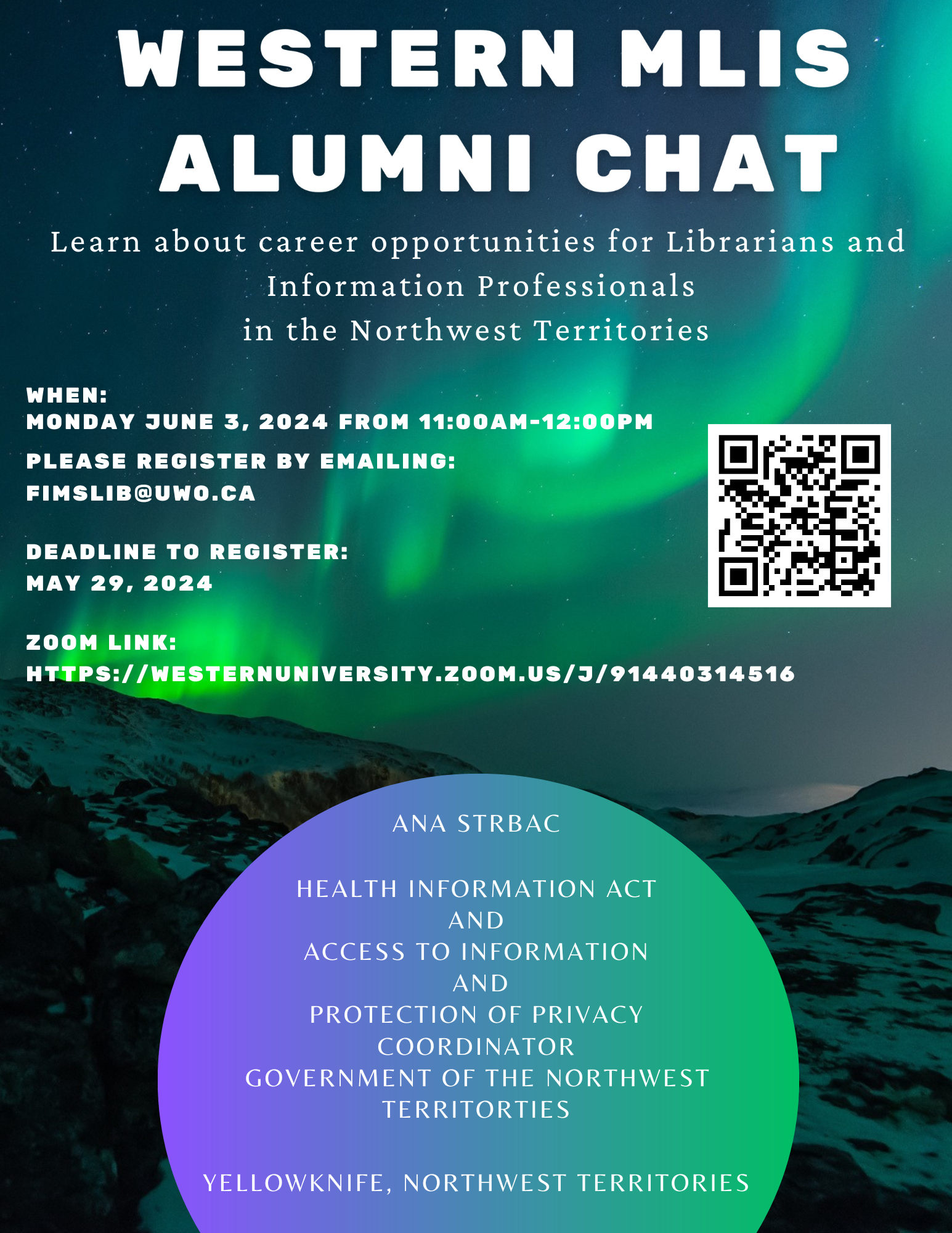 Western MLIS Alumni Chat Poster