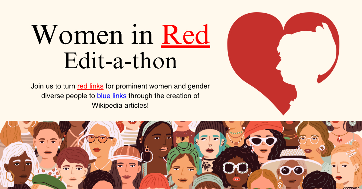 Image of a diverse group of women containing workshop details